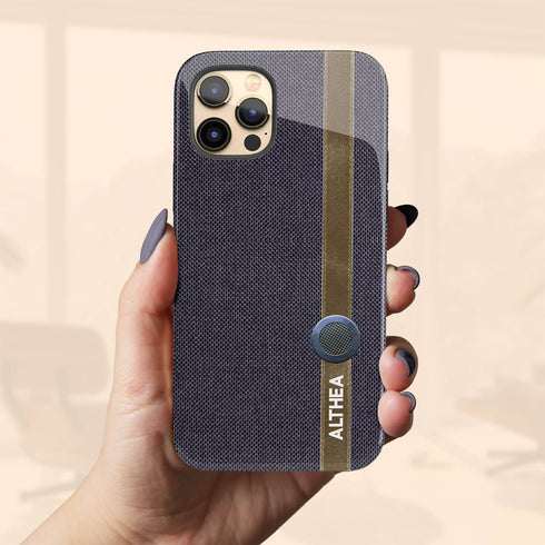 Personalized Cotton Fabric Denim iPhone Case